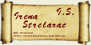 Irena Strelarac vizit kartica